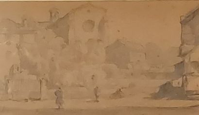 LOT OF FRAMED PIECES including : 
- a drawing,...