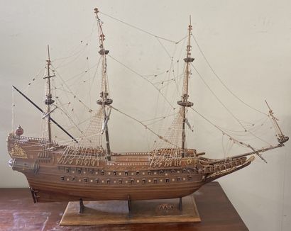 MAQUETTE DE BATEAU en bois 
Wasa
L : 96 ...