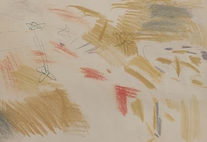 20th century FRENCH SCHOOL
Pastel and pen...