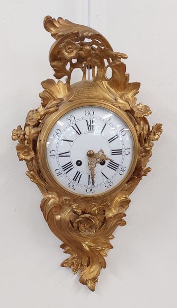 Gilt and chased bronze CARTEL D'APPLIQUE...