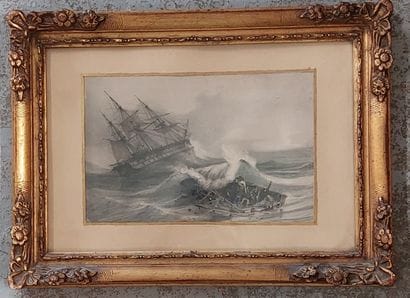 late 19th century french school
Shipwreck...