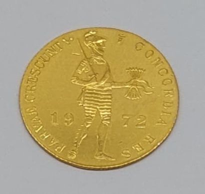 PIECE in gold 
Ducat, modern mint. Utrecht....