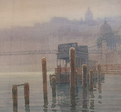 Ernest BERTHIER (1873-1967)
View of the Seine...