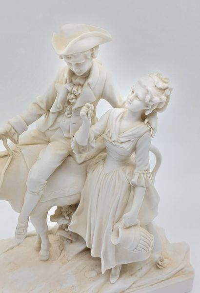 BISCUIT
Enfant et âne
Dans le goût de Sèvres
H...