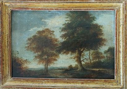 early 19th century french school
Oaks 
Oil...