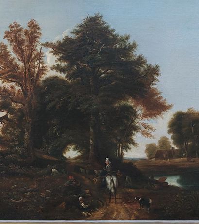 ECOLE FRANCAISE DU XIXème siècle
Paysage...