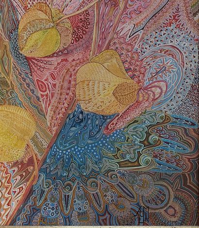 André GUIGNARD-MAYEUR (XXe)
Physalis
Gouache...