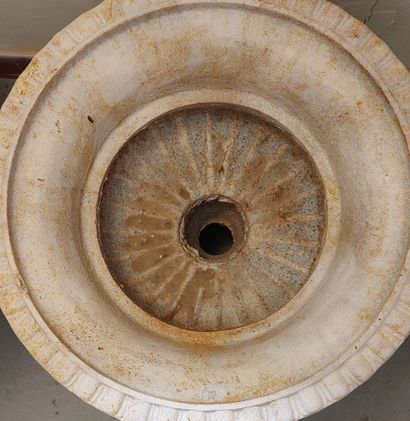 PAIR OF cast-iron Médicis VASQUES
H: 26 cm...