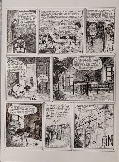 Original comic strip in India ink
45 x 32.5...