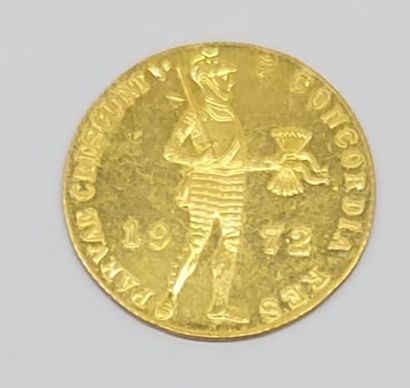 PIECE in gold 
Ducat, modern mint. Utrecht....