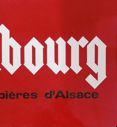 PLAQUE PUBLICITAIRE en tôle émaillée
Kronenbourg...