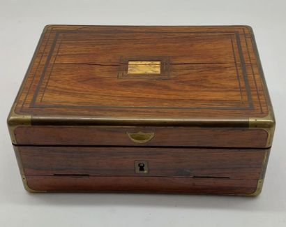 WOOD AND BRASS TOILET NECESSARY
Manufactured...