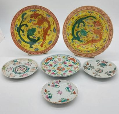 LOT OF Chinese porcelain plates and cups...