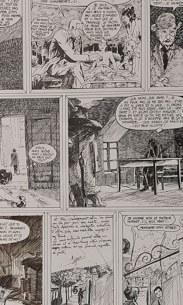 Original comic strip in India ink
45 x 32.5...