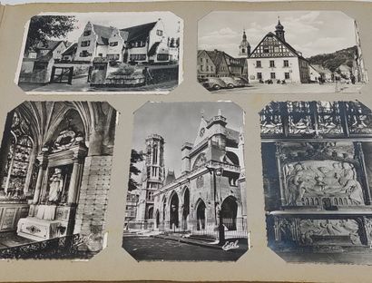 TWO ALBUMS OF OLD POST CARDS and miscell...