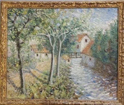 Serge MENDJISKY
River landscape
Oil on canvas...