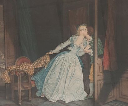 PAIR OF ENGRAVINGS
Le verrou and Le baisier...