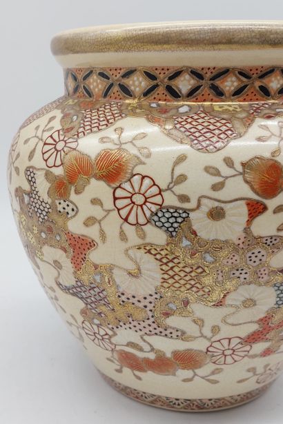 SATSUMA
Satsuma pot cover with foliage decoration
H...