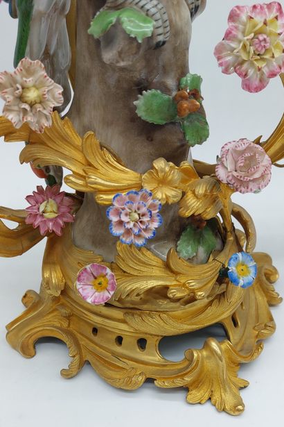 IMPORTANT PAIR OF CANDELABRES in gilt and...