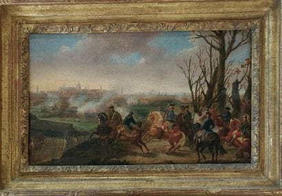 18th century FRENCH SCHOOL
The Charge 
Oil...