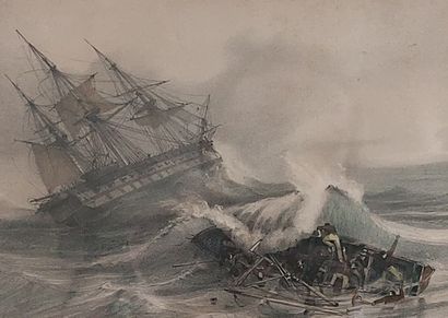 late 19th century french school
Shipwreck...