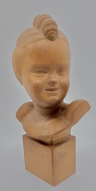 Ch. LEMANCEAU
Terracotta bust
Laughing child
Height:...