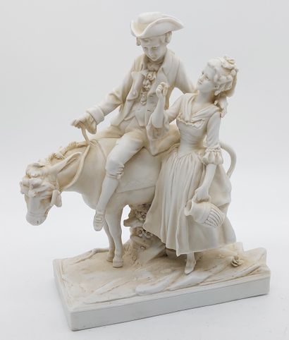BISCUIT
Enfant et âne
Dans le goût de Sèvres
H...