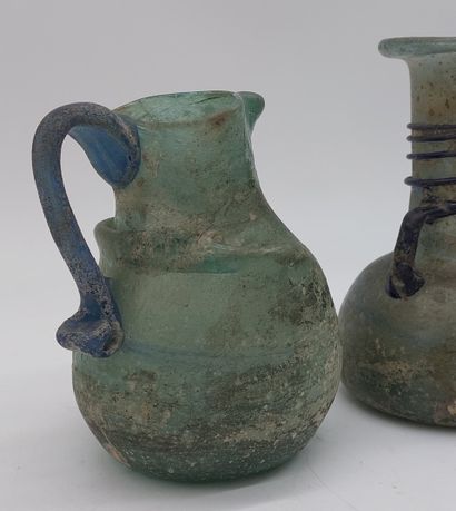 VASE AND PICHET in Murano glass 
H: 15 and...