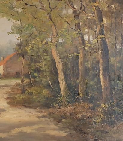 G. GUERIN (XXème siècle)
Paysage de bord...