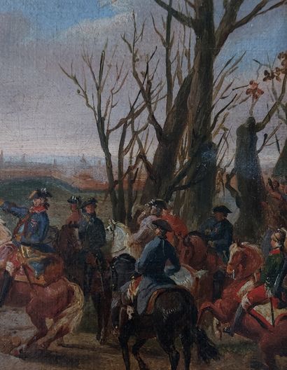 18th century FRENCH SCHOOL
The Charge 
Oil...