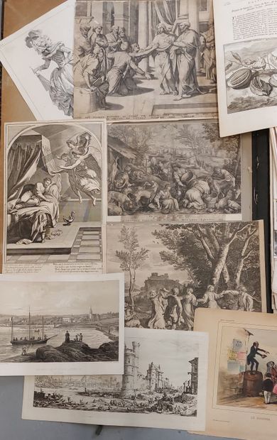 LARGE LOT OF ANTIQUE ENGRAVINGS
Mainly from...