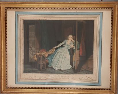 PAIR OF ENGRAVINGS
Le verrou and Le baisier...