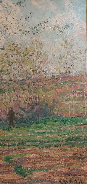 Léon GIRAN-MAX
Hunter on a path
Oil on canvas...
