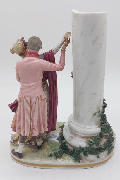 ANGELIQUE AND MEDORS
Polychrome porcelain...