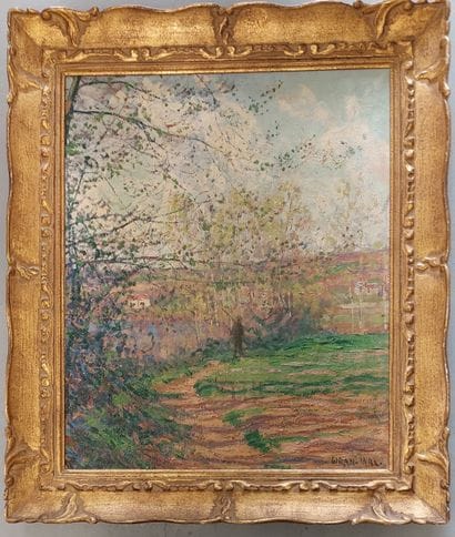 Léon GIRAN-MAX
Hunter on a path
Oil on canvas...