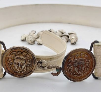 CEINTURE DE GENDARME galonnée en tissu, boucles...