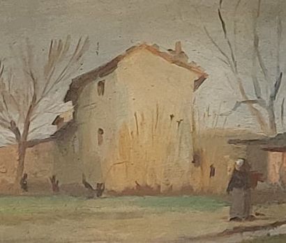 BARBANTAN 
Landscapes
Pair of oils on panel
Signed...
