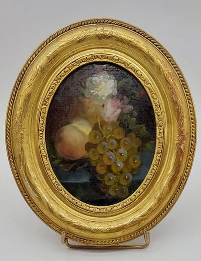 NATURE MORTE AUX FRUITS
Toile fixée sous...