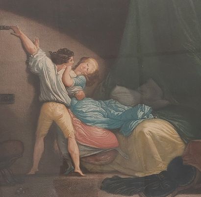 PAIR OF ENGRAVINGS
Le verrou and Le baisier...