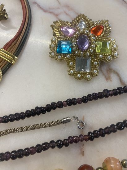 LOT OF COSTUME JEWELRY 
Necklaces, rings...
