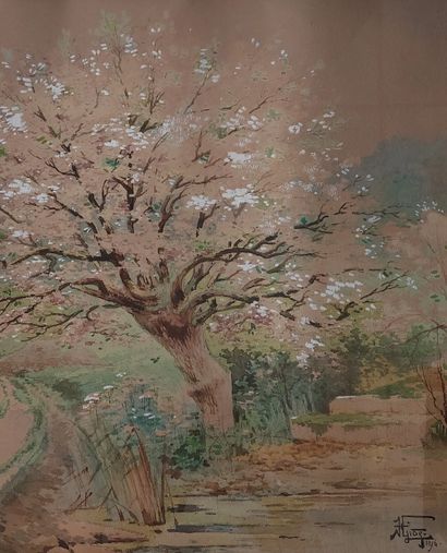 Hippolyte Jean Adam GIDE (1852-1921)
Pommier...