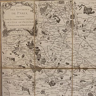 MAP OF THE ENVIRONS OF PARIS 
By M. Brion...