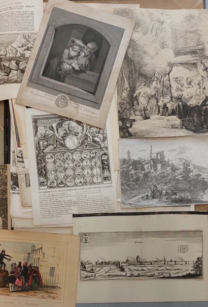 LARGE LOT OF ANTIQUE ENGRAVINGS
Mainly from...