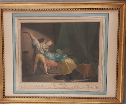 PAIR OF ENGRAVINGS
Le verrou and Le baisier...