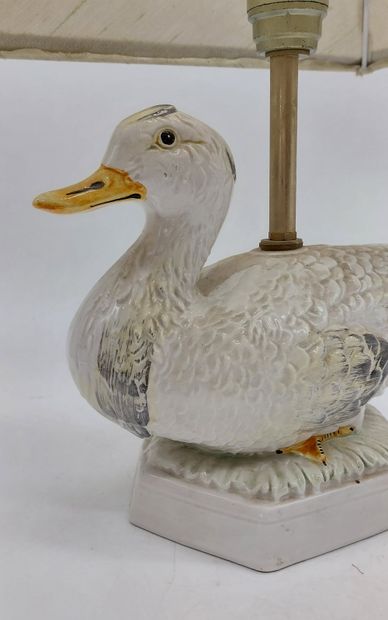Ceramic DUCK mounted as a lamp
Total height:...