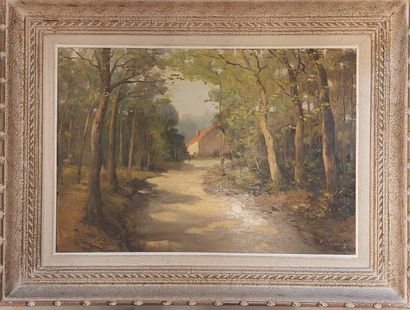 G. GUERIN (XXème siècle)
Paysage de bord...