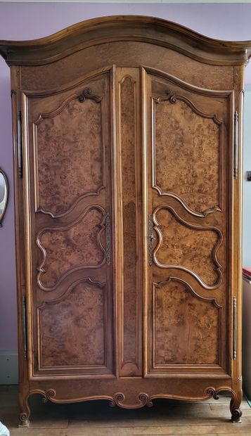 ARMOIRE RUSTIQUE BRESSANNE en merisier et...