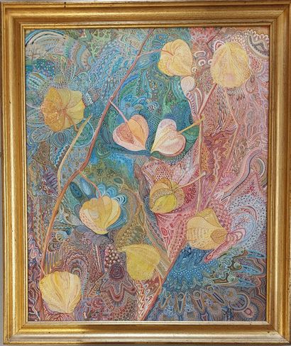 André GUIGNARD-MAYEUR (XXe)
Physalis
Gouache...