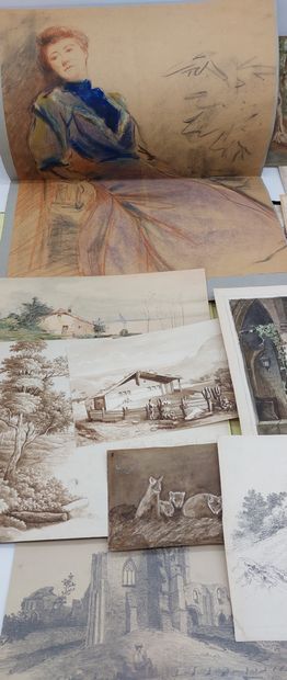 DRAWINGS AND WATERCOLORS