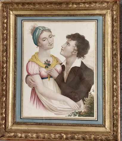 ENGRAVING
Portrait of a couple 
35 x 28.5...